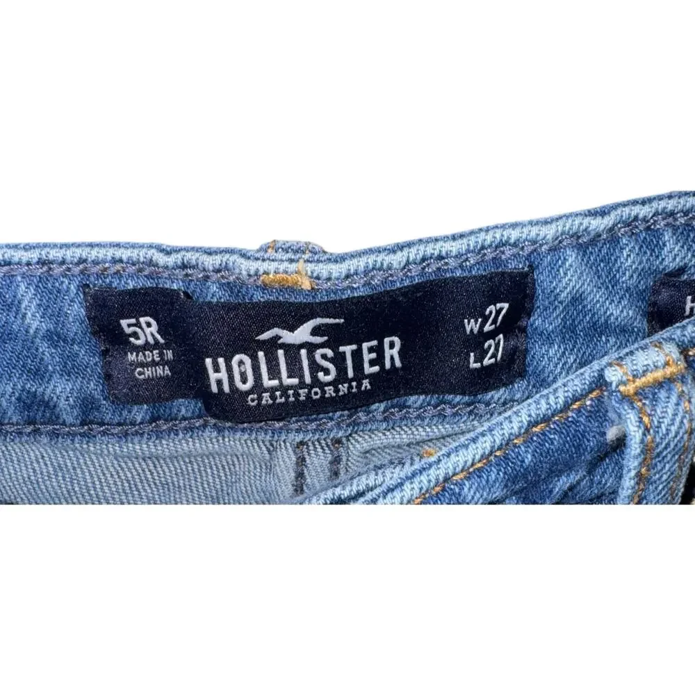 Hollister embroidered destroyed
